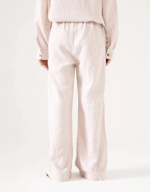 WIDE LEG MUSLIN TROUSER